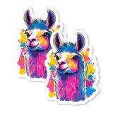 Lama Magnet 4 İnç 2'li Paket - Buzdolabı Dolabı Mutfak Ofis için Güçlü Vinil Dekoratif Hayvan Mıknatısları - Sevimli Eğlenceli Estetik Serin Dayanıklı ve Uzun Ömürlü Hatıra ID44999