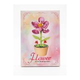Lama Store Bricks Puzzle Botanik Çiçek Yapboz - Yapay Çiçek Buketi Mini Blok Hobi Seti