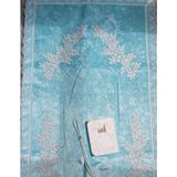 Lamazi Home Lamazihome Turkuaz Fransız Dantelli Kadife Seccade Çeyizlik Bohça Seti 3 Parça - 70 x 120 cm - Renkli