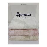 Lamazihome 3 Adet Lüks Kadife Seccade Çeyizlik Seccade Güpürlü