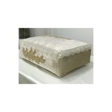Lamazihome Bohça Nişan Hurcu Çeyizlik Kadife Hurç Cappicino 60 cm Eninde