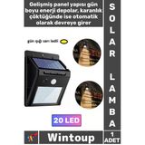 #Lamba Solar Bahçe Aydınlatma Gün Işığı Dış Mekan Hareket Sensörlü Güneş Enerjili Şık Lamba 20 Ledli