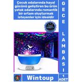 #Lamba Yıldızlı Projeksiyon Galaxy Çocuk Yatak Oda Dekoratif Döner Tavana Işık Yansıtan Gece Lambası