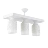 Lambadar 3522-3WHTBEYAZCAM Üçlü Spor Model Modern Retro Rustik Avize