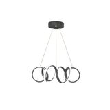 Lambadar Ahtapott Model Sarkıt Modern Led Beyaz Işık Ultra Power Led Avize Salon Mutfak Oda Hol Ledli Avize Siyah Tek Ebat 50 X 70 0005-Ahtapot6Blksarkit