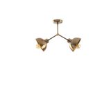 Lambadar Akrobat Model Modern Ikili Metal Sarkıt Avize Cafe Gold Tek Ebat 50 X 35 3506-97-2Goldsivma20Gold