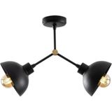Lambadar Akrobat Model Modern Ikili Metal Sarkıt Avize Cafe - Siyah