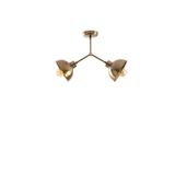 Lambadar Akrobat Model Modern İkili Metal Sarkıt Avize Cafe