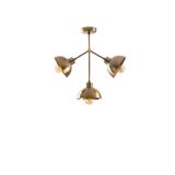 Lambadar Akrobat Model Modern Üçlü Metal Sarkıt Avize Cafe Gold Tek Ebat 50 X 35 3506-97-3Goldsivma20Gold