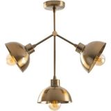 Lambadar Akrobat Model Modern Üçlü Metal Sarkıt Avize Cafe - Gold