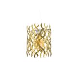 Lambadar Alev Motif Sarı Ferforje Model Modern Sarkıt Avize Sarı Tek Ebat 3575-1Alevgold