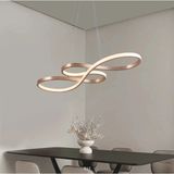 Lambadar Bacco Model Modern Sarkıt LED Beyaz Işık Ultra Power LED Avize Salon Mutfak Oda Hol Ledli Avize - Bakır