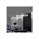 Lambadar Bacco Model Modern Sarkıt Led Beyaz Işık Ultra Power Led Avize Salon Mutfak Oda Hol Ledli Avize Beyaz Tek Ebat 65 X 40 0015-Bacco-Wht-Sarkit