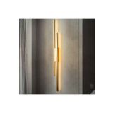 Lambadar Çift Nova Model Led Beyaz Işık Ultra Power Led Avize Salon Hol Yatak Odası Ledli Aplik Avize Gold Tek Ebat 0028-Ciftnova-Aplik-Gold
