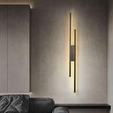 Lambadar Çift Nova Model Led Beyaz Işık Ultra Power Led Avize Salon Hol Yatak Odası Ledli Aplik Avize Siyah 0027-Ciftnova-Aplik-Blk
