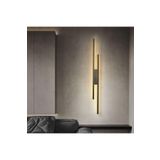 Lambadar Çift Nova Model Led Beyaz Işık Ultra Power Led Avize Salon Hol Yatak Odası Ledli Aplik Avize Siyah Tek Ebat 0028-Ciftnova-Aplik-Blk