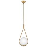 Lambadar Damla Model Gold Tekli Sarkıt Avize Opal Beyaz Cam E27 Modern Avize