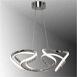 Lambadar Drone Model Modern Sarkıt LED Beyaz Işık Ultra Power LED Avize Salon Mutfak Oda Hol Ledli Hol Avize - Krom