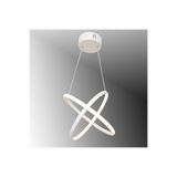 Lambadar Eşit Halka Model Sarkıt Modern Led Beyaz Işık Ultra Power Led Avize Salon Mutfak Oda Ledli Avize