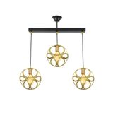 Lambadar Gold Üçlü Modern Çember Küp Model Sarkıt Avize Gold_2 Tek Ebat 3538-3Golddikküp
