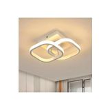Lambadar Hollykare Model Tekli Plafonyer Led Beyaz Işık Ultrapower Led Avize Salon Mutfak Oda Hol Ledli Avize Beyaz Tek Ebat 0017-Holly-Kare-Wht