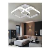 Lambadar Hollykare Model Tekli Plafonyer Led Beyaz Işık Ultrapower Led Avize Salon Mutfak Oda Hol Ledli Avize Krom Tek Ebat 0017-Holly-Kare-Krom