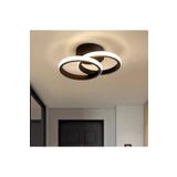 Lambadar Hollyuv Model Tekli Plafonyer Led Beyaz Işık Ultra Power Led Avize Salon Mutfak Oda Hol Ledli Avize Siyah Tek Ebat 0017-Holl-Yuv-Blk