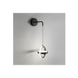 Lambadar İç içe Halka Sarkıt Led Beyaz Işık Ultra Power Led Avize Salon Hol Yatak Odası Ledli Aplik Avize