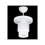 Lambadar Ikili Beyaz Cam Kafes Model Modern Plafonyer Avize Beyaz Tek Ebat 3541-1Whtyuvkafesbeyazcam