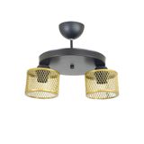 Lambadar Ikili Kafes Model Modern Plafonyer Avize Gold Tek Ebat 3541-2Goldyuvkafes