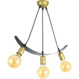 Lambadar Ikili Lale Motif Kayık Model Tarz Sarkıt Avize - Gold - 3