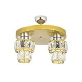 Lambadar Ikili Lüks Kristal Taşlı Modern Spor Model Yuvarlak Tepsi Eskitme Avize Eskitmee Tek Ebat 0084-2Yuvesktasli