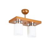 Lambadar Ikili Modern Spor Model Dikdörtgen Tepsi Bakır Avize Bakir Tek Ebat 30 X 60 3502-2Bakir