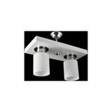 Lambadar Ikili Modern Spor Model Dikdörtgen Tepsi Beyaz Avize Beyaz Tek Ebat 30 X 60 3502-2Wht