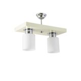 Lambadar Ikili Modern Spor Model Dikdörtgen Tepsi Krem Avize Krem Tek Ebat 30 X 60 3502-2Crm