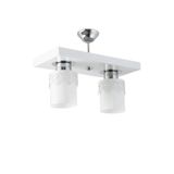 Lambadar Ikili Modern Spor Model Dikdörtgen Tepsi Taçlı Beyaz Avize Nocolor-0Cfedc97 Tek Ebat 3502-2Whttac