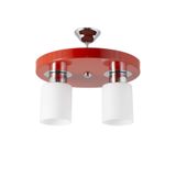 Lambadar Ikili Modern Spor Model Yuvarlak Tepsi Kırmızı Avize Nocolor-081723Aa Tek Ebat 3501-2Red
