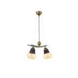 Lambadar Ikili Modern Tarz Kayık Model Metal Camlı Sarkıt Avize Nocolor-7F13E0Ef Tek Ebat 3561-2Esk
