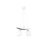Lambadar Ikili Modern Tarz Kayık Model Metal Camlı Sarkıt Avize Nocolor-Da995Af5 Tek Ebat 3560-2Wht