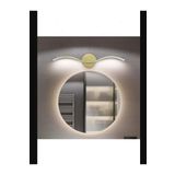 Lambadar Kıvrım Model Modern Led Beyaz Işık Ultra Power Led Avize Salon Hol Yatak Odası Ledli Aplik Avize Gold Tek Ebat 0024-Kivrim-Aplik-Gold