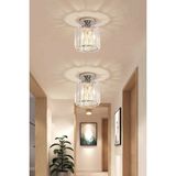 Lambadar Kristal Model Modern Tekli Plafonyer Model Krom Avize - Gri - 1