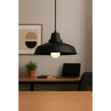 Lambadar Lunora Metal Tekli Siyah Sarkıt Avize Retro Model Modern Endüstriyel Mufak Hol Cafe Salon Avize