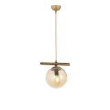 Lambadar Modern Bal Glop Camlı Sıralı Tekli Gold Sarkıt Avize Gold3 Tek Ebat 0091-1Goldglopbalcam