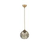 Lambadar Modern Selçuklu Top Motif Yıldız Ferforje Model Retro Rustik Sarkıt Avize Gold11 Tek Ebat 3533-1Goldd
