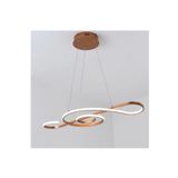 Lambadar Nota Model Modern Sarkıt Led Beyaz Işık Ultra Power Led Avize Salon Mutfak Oda Hol Ledli Avize Bakır Tek Ebat 40 X 65 00016-Nota-Bakir-Sarkit
