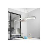 Lambadar Nota Model Modern Sarkıt Led Beyaz Işık Ultra Power Led Avize Salon Mutfak Oda Hol Ledli Avize Beyaz Tek Ebat 40 X 65 00016-Nota-Wht-Sarkit