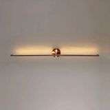 Lambadar Nova Model LED Beyaz Işık Ultra Power LED Avize Salon Hol Yatak Odası Ledli Aplik Avize - Bakır