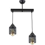 Lambadar Papatya Desen Spor Model Modern Avize - Siyah - 2