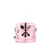 Lambadar Pembe Çatal Kaşık Bıçak Model Modern Sarkıt Avize Pembe Tek Ebat 25 X 70 3575-1Pembeçatalkaşik