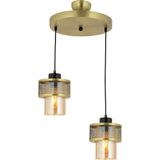 Lambadar Pulsar Model Modern Ikili Sarkıt Avize - Gold - Bal Rengi - 2